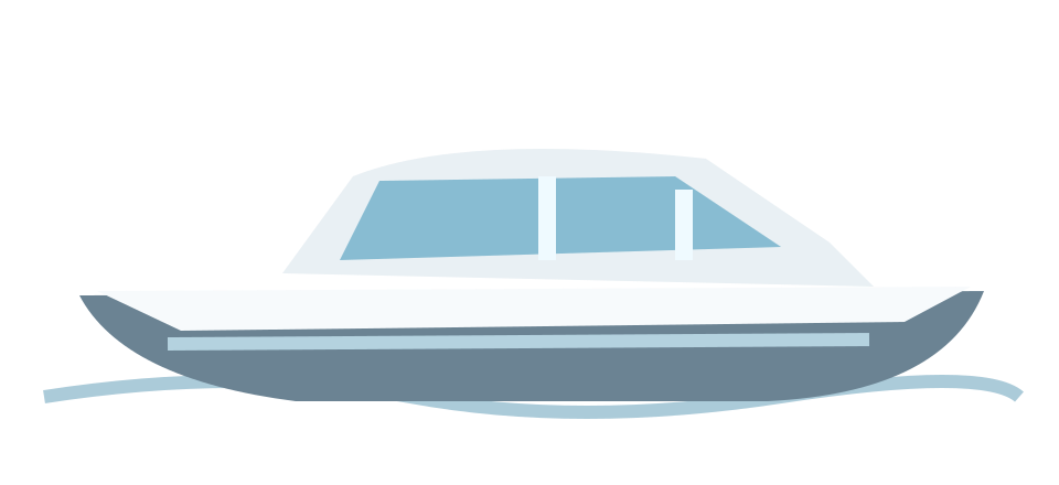 Total Loss & Salvage boat illustration